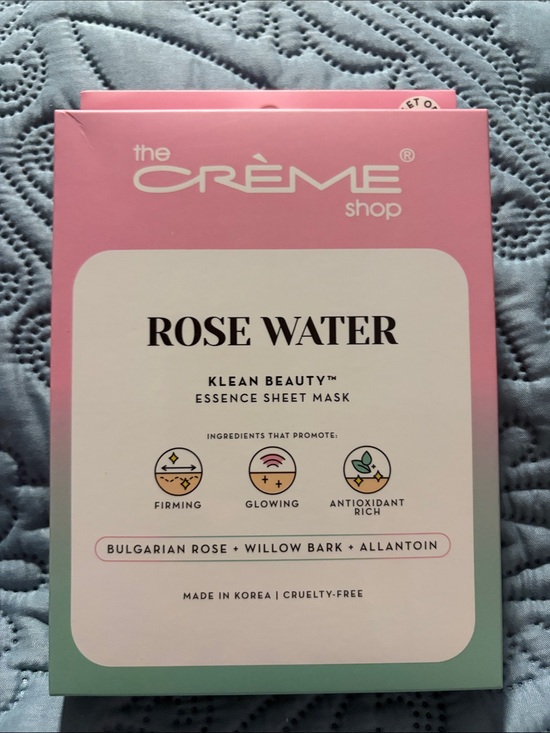 The Creme Shop Other - The Crème Shop Rose Water Essence Sheet Mask - Pink Hydrating Mask